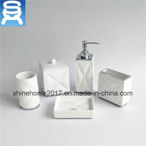 Hotelor Household Usage Porcelain Bathroom Accessories Set, Bathroom Set