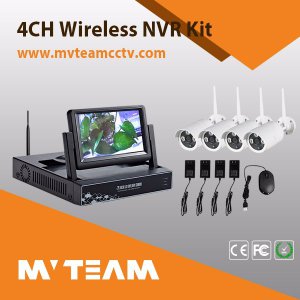 4CH WiFi Wireless Camera Kit Built-in Screen and WiFi Module (MVT-K04)